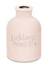 Design Tischvase Blumenvase Rosa "Lieblingsmensch" Deko Väschen Kerzenständer
