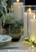 Real Flame 3D LED Stumpenkerze 10x10cm Lila Echtwachs flackernde Kerze