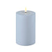 Outdoor Real Flame 3D LED Stumpenkerze 15x10cm Blau Echtwachs flackernde Kerze