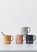 AJ Porzellan Kaffeebecher Smile Grün Design Letters Henkel Kaffeetasse Deko Becher
