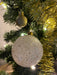 4 Glas Weihnachtskugeln 8cm Gold Edition Schwarz Weiß Christbaum Dekokugel