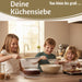 KI-generiertes Bild,Edelstahl Siebe 3´er Set 8cm 14cm 20cm Küchensiebe mit Aufhängeösen