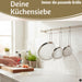 KI-generiertes Bild,Edelstahl Siebe 3´er Set 8cm 14cm 20cm Küchensiebe mit Aufhängeösen