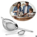 KI-generiertes Bild Edelstahl Siebe 3´er Set 8cm 14cm 20cm Küchensiebe mit Aufhängeösen