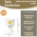 KI-generiertes Bild,Eierbecher Echt-Gold Spruch "Guten Morgen" Küken Gute Laune Eierhalter