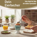 Eierbecher Echt-Gold Spruch "Guten Appetit" Gute Laune Eierhalter