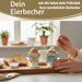 Eierbecher Echt-Gold Spruch "Guten Appetit" Gute Laune Eierhalter