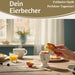 Eierbecher Echt-Gold Spruch "EI FEEL GOOD" Gute Laune Eierhalter