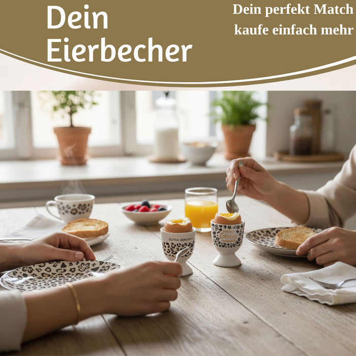 Eierbecher Echt-Gold Spruch "kleiner Glücksmoment" Gute Laune Eierhalter