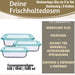 Glas Frischhaltedose Cook & Lock 3´er Set mit Deckel Lebensmittel Mikrowelle Gefrierbox