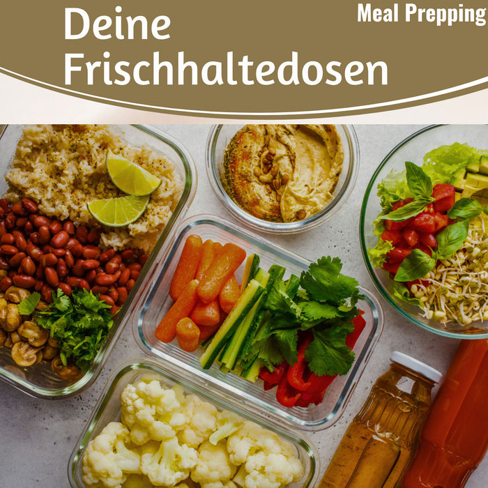 Glas Frischhaltedose Cook & Lock 3´er Set mit Deckel Lebensmittel Mikrowelle Gefrierbox
