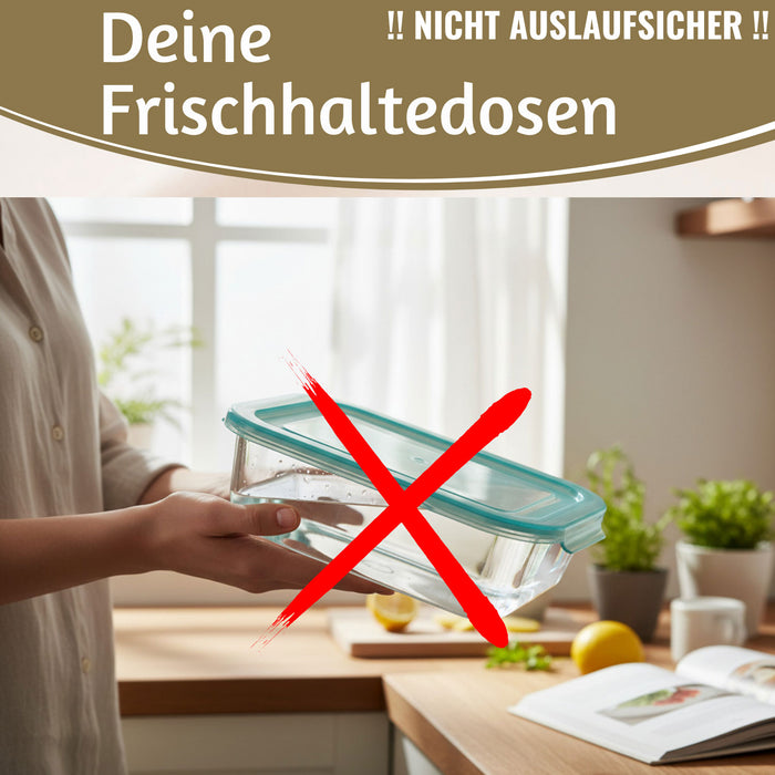Glas Frischhaltedose Cook & Lock 3´er Set mit Deckel Lebensmittel Mikrowelle Gefrierbox