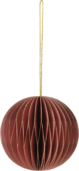 KI-generiertes Bild,2x Wabenball Alt-Rosa Bordeaux 8cm Papierkugel Honeycomb Deko Party Weihnachten
