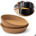KI-generiertes Bild Backpapier Rund 16cm Set 100 Stück FSC für Airfryer Heißluftfritteuse Zubehör