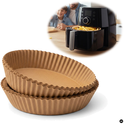 Backpapier Rund 16cm Set 100 Stück FSC für Airfryer Heißluftfritteuse Zubehör