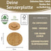 XL Holz Servierplatte Drehteller 35cm Bambus drehbar Drehtablett Drehplatte