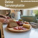 KI-generiertes Bild,XL Holz Servierplatte Drehteller 35cm Bambus drehbar Drehtablett Drehplatte