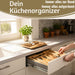 KI-generiertes Bild,Holz Schubladeneinsatz Besteckkasten 28-45cm ausziehbar Besteckbox Organizer