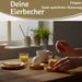 Holz Eierbecher 4´er Set Bambus Nachhaltig Eierhalter Eihalter Dipschale