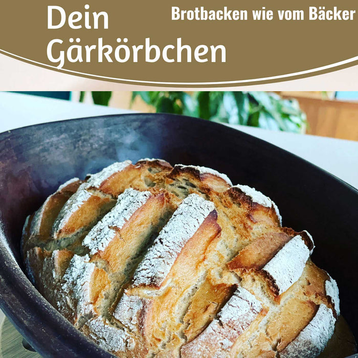 KI-generiertes Bild,Gärkörbchen Gärkorb Oval 28x15x8cm Peddigrohr Brotform Leineneinsatz Brotkorb