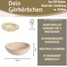 KI-generiertes Bild,Gärkörbchen Gärkorb Rund 22x8cm Peddigrohr Brotform Leineneinsatz Brotkorb