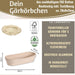 Gärkörbchen Gärkorb Oval 28x15x8cm Peddigrohr Brotform Leineneinsatz Brotkorb