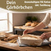 Gärkörbchen Gärkorb Oval 35x15x8cm Peddigrohr Brotform Leineneinsatz Brotkorb