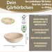 Gärkörbchen Gärkorb Rund 25x8cm Peddigrohr Brotform Leineneinsatz Brotkorb