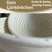 Gärkörbchen Gärkorb Rund 25x8cm Peddigrohr Brotform Leineneinsatz Brotkorb