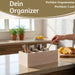 XL Landhaus Holz Aufbewahrungsbox 34cm 4 Fächer Cutlery Stiftebox Besteckkorb