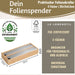 2-fach Holz Folienspender Bambus Schubladen Alufolienspender Folienschneider