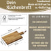 KI-generiertes Bild,Holz Griffbrett Servierbrett 45cm Akazie XL Eckig Schneidebrett Tranchierbrett