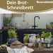 KI-generiertes Bild,Holz Griffbrett Servierbrett 45cm Akazie XL Eckig Schneidebrett Tranchierbrett