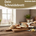 KI-generiertes Bild,Holz Griffbrett Servierbrett 29cm Akazie Eckig Frühstücksbrett Küchenbrett