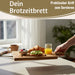 KI-generiertes Bild,Holz Griffbrett Servierbrett 29cm Akazie Eckig Frühstücksbrett Küchenbrett