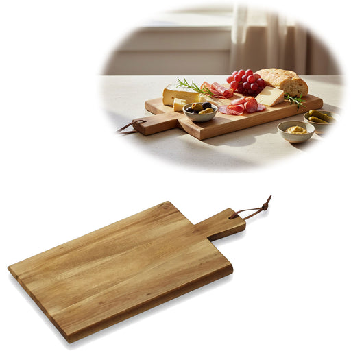 KI-generiertes Bild Holz Griffbrett Servierbrett 29cm Akazie Eckig Frühstücksbrett Küchenbrett