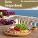 KI-generiertes Bild,XL Holz Pizzateller Servierteller 32cm Bambus Rund Schneidebrett Vesperbrett