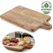 Mango Holz Schneidebrett mit Griff 38cm Vesperbrett Tranchierbrett Massiv