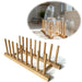 KI-generiertes Bild Holz Abtropfgestell 34cm Bambus Abtropfgitter Abtropfständer Geschirrhalter