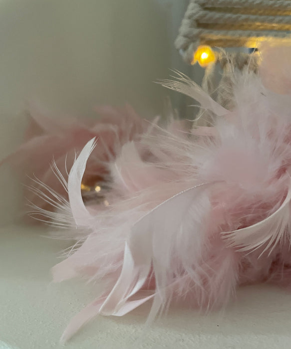 Brillant Feder Boa 1,84 Meter Rosa Edle Weihnachts-Girlande Party Baum-Deko