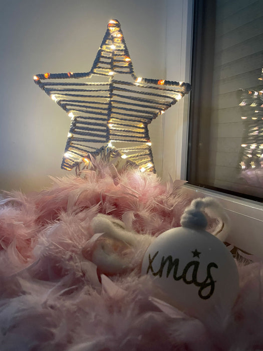 Brillant Feder Boa 1,84 Meter Rosa Edle Weihnachts-Girlande Party Baum-Deko