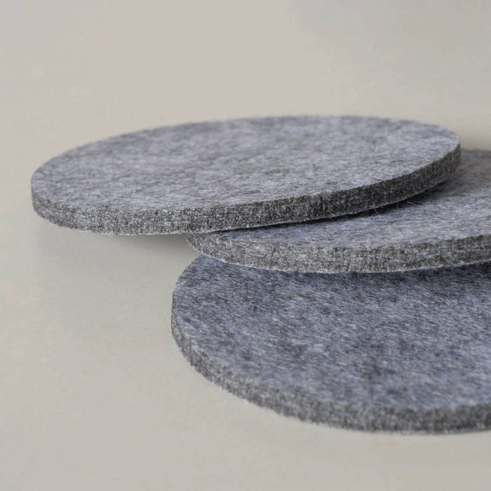 KI-generiertes Bild,10x Filz Glasuntersetzer Grau Rund 10cm mit Box für Gläser Getränke Tassen Deko