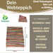 Fleckerlteppich Dehli 90x60cm Recycelt Baumwolle Boho Flickenteppich Fransen
