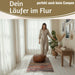 Fleckerlteppich Dehli 90x60cm Recycelt Baumwolle Boho Flickenteppich Fransen