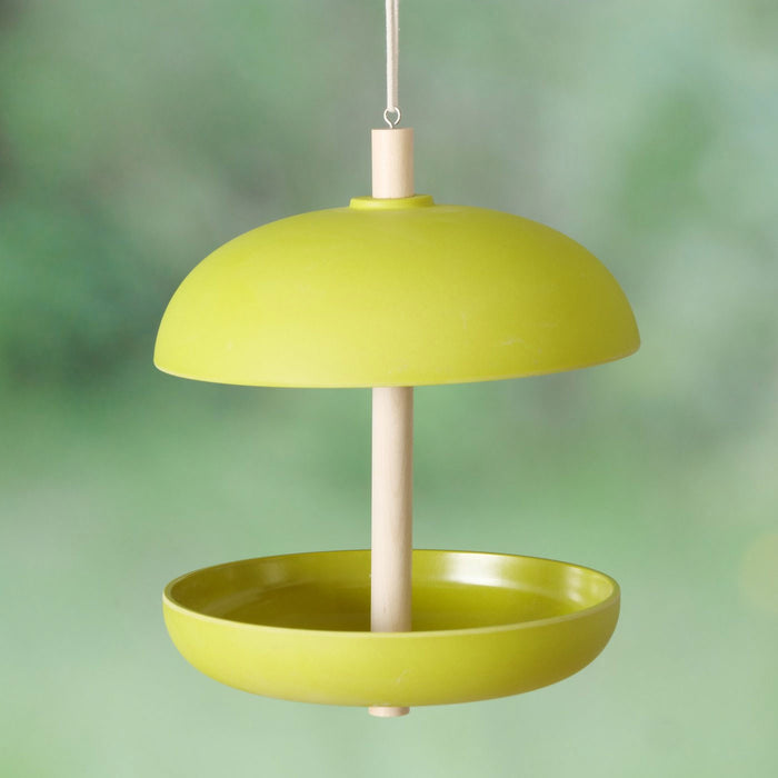 Vogel Futterstation Fressbar Grün Kunstharz Vogel-Futterhaus zum Aufhängen