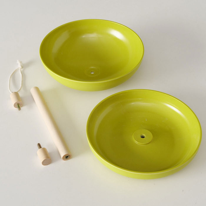 Vogel Futterstation Fressbar Grün Kunstharz Vogel-Futterhaus zum Aufhängen