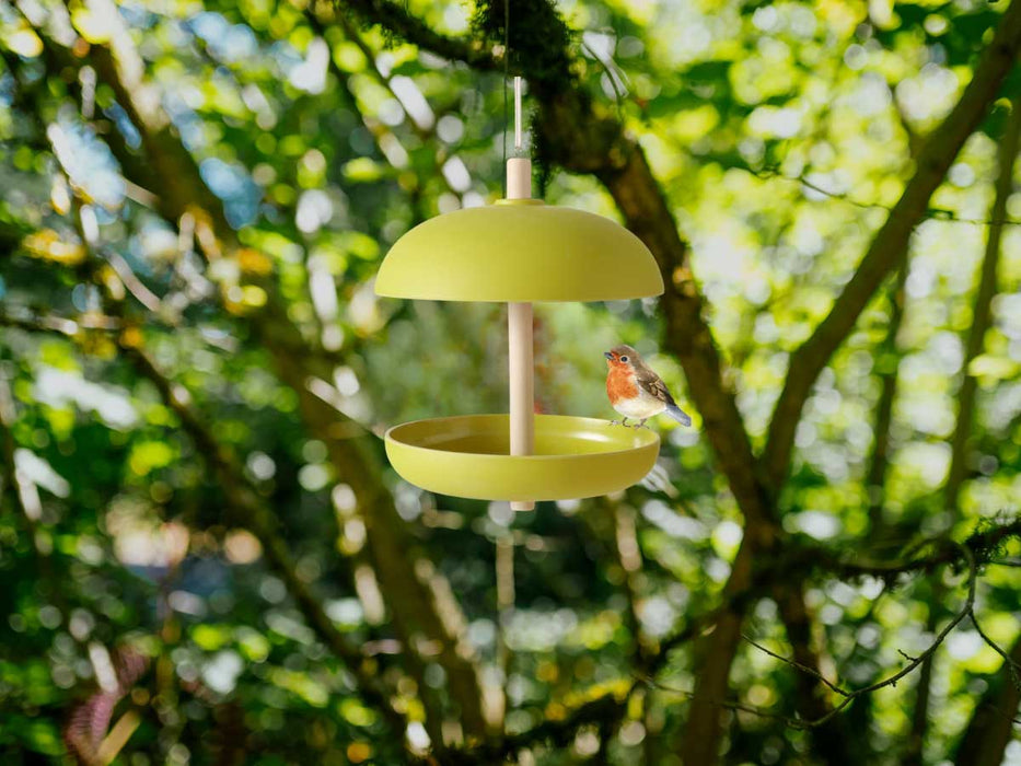 Vogel Futterstation Fressbar Grün Kunstharz Vogel-Futterhaus zum Aufhängen