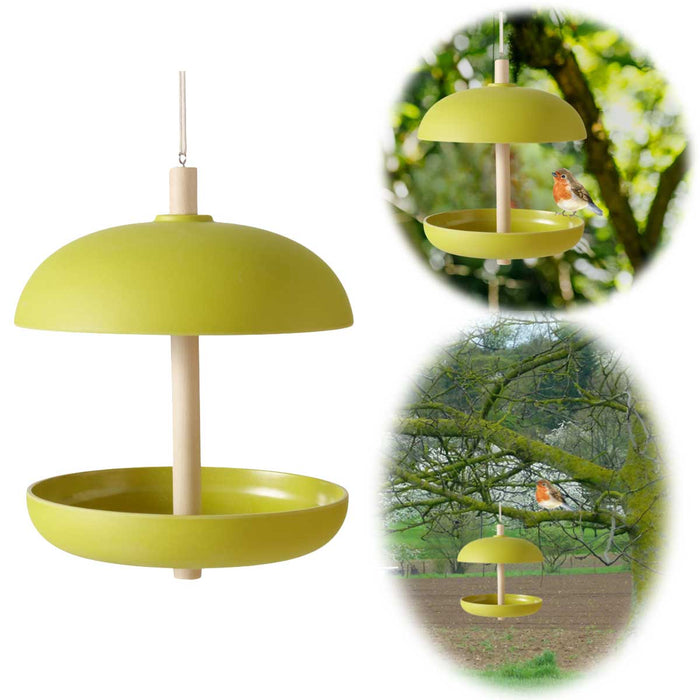 Vogel Futterstation Fressbar Grün Kunstharz Vogel-Futterhaus zum Aufhängen