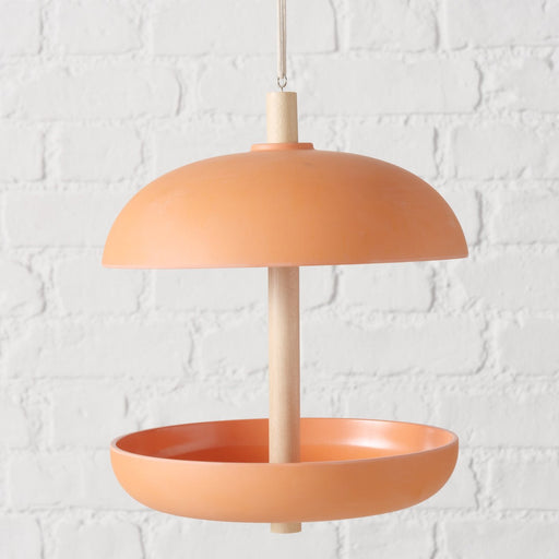 Vogel Futterstation Fressbar Orange Kunstharz Vogel-Futterhaus zum Aufhängen