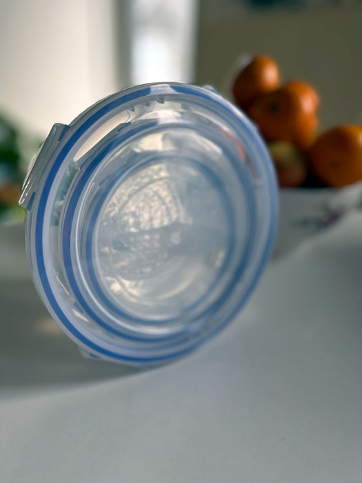 Frischhaltedose Clip & Lock 1400ml Rund mit Deckel Lebensmittel Mikrowelle Gefrierbox